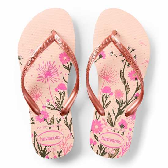 Havaianas Джапанки Hav. Slim Organic Ballet Rose/golde Flip Flops Unisex Kids  