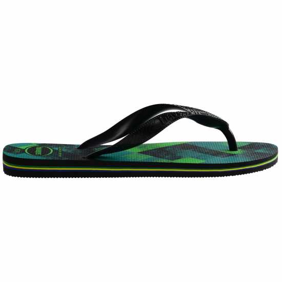 Havaianas Джапанки Hav. Brasil Fresh Black/black/leaf Flip Flops Unisex Kids Havaianas Джапанки Hav. Brasil Fresh Black/black/leaf Flip Flops Unisex Kids