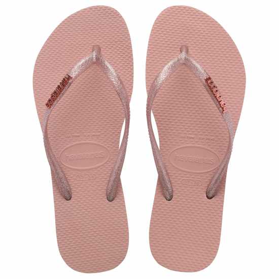 Havaianas Джапанки Hav. Slim Logo Metallic Crocus Rose Flip Flops Unisex Kids Havaianas Джапанки Hav. Slim Logo Metallic Crocus Rose Flip Flops Unisex Kids