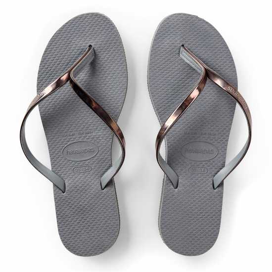 Havaianas Джапанки Hav. You Metallic Grey Steel/metall Flip Flops Unisex Kids Havaianas Джапанки Hav. You Metallic Grey Steel/metall Flip Flops Unisex Kids