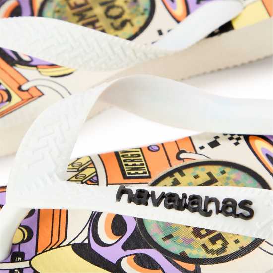 Havaianas Джапанки Hav. Top Holographic White 29/30 Flip Flops Unisex Kids  