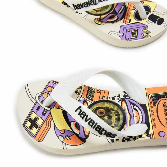 Havaianas Джапанки Hav. Top Holographic White 23/24 Flip Flops Unisex Kids  