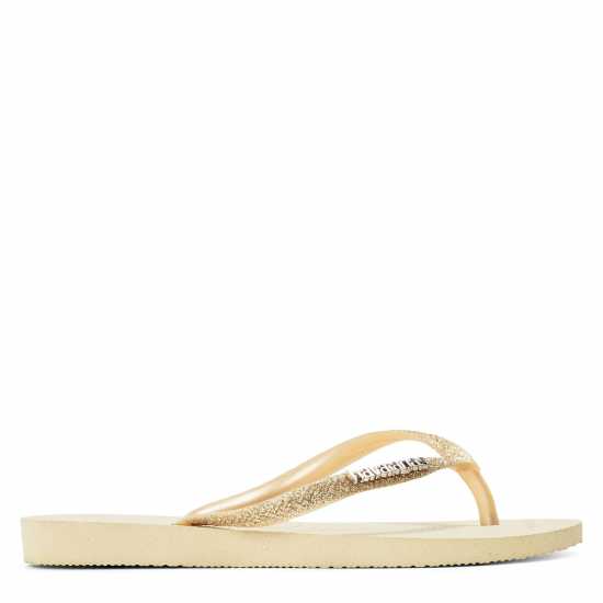 Havaianas Джапанки Hav. Slim Glitter Ii Beige 33/34 Flip Flops Unisex Kids  