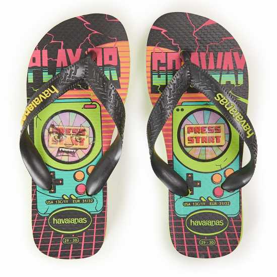 Havaianas Джапанки Hav. Top Holographic Lemon Green / Flip Flops Unisex Kids  