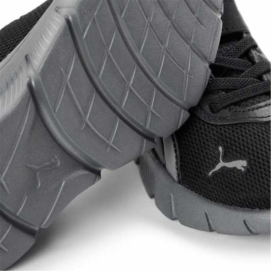 Puma Unisex Kids Flexfocus Ac+ Runners Blk/Silv/Gry Puma Unisex Kids Flexfocus Ac+ Runners Blk/Silv/Gry