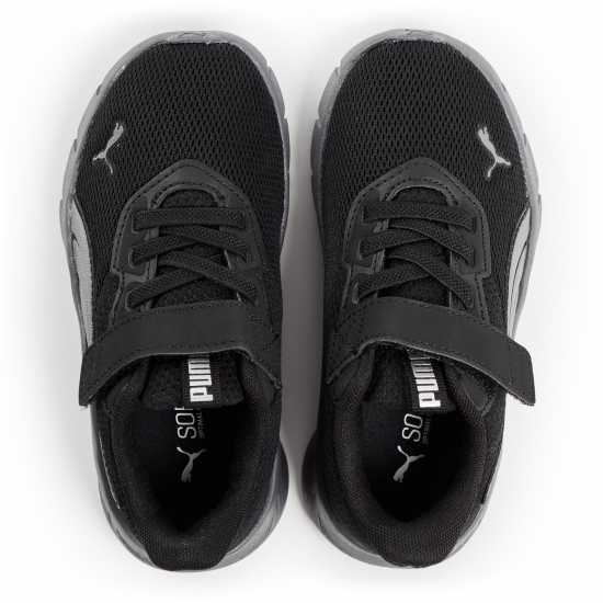 Puma Unisex Kids Flexfocus Ac+ Runners Blk/Silv/Gry Puma Unisex Kids Flexfocus Ac+ Runners Blk/Silv/Gry