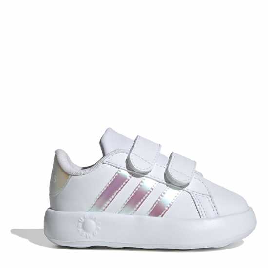 Adidas Grand Court 2.0 Shoes Infant Girls Бяло / Иридис Adidas Grand Court 2.0 Shoes Infant Girls Бяло / Иридис