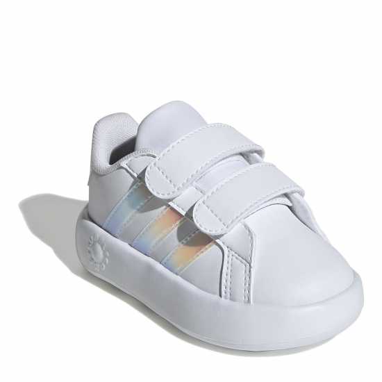 Adidas Grand Court 2.0 Shoes Infant Girls Бяло / Иридис Adidas Grand Court 2.0 Shoes Infant Girls Бяло / Иридис