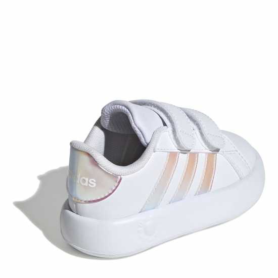 Adidas Grand Court 2.0 Shoes Infant Girls Бяло / Иридис Adidas Grand Court 2.0 Shoes Infant Girls Бяло / Иридис