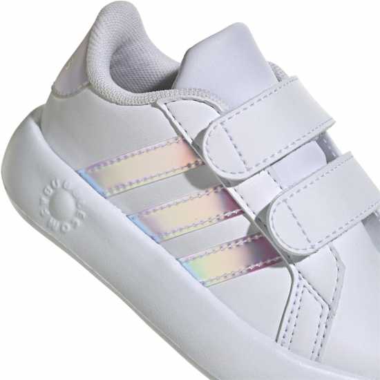 Adidas Grand Court 2.0 Shoes Infant Girls Бяло / Иридис Adidas Grand Court 2.0 Shoes Infant Girls Бяло / Иридис