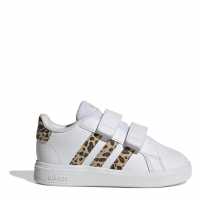 Adidas Grand Court 2.0 Shoes Infant Girls Бяло/Животно Adidas Grand Court 2.0 Shoes Infant Girls Бяло/Животно