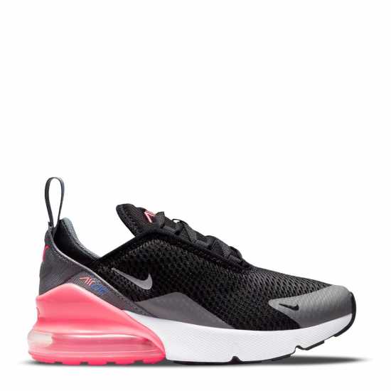 Nike Air Max 270 Little Kids' Shoe Черно/Розово Nike Air Max 270 Little Kids' Shoe Черно/Розово