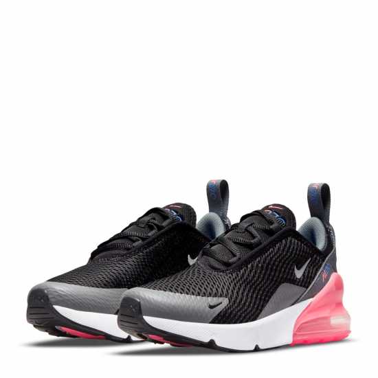 Nike Air Max 270 Little Kids' Shoe Черно/Розово Nike Air Max 270 Little Kids' Shoe Черно/Розово