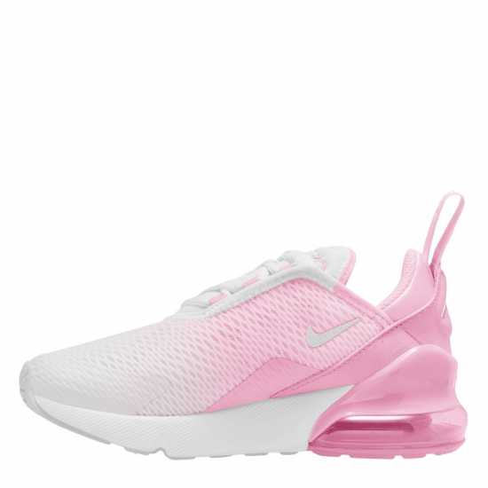 Nike Air Max 270 Little Kids' Shoe Pink Rise/White 