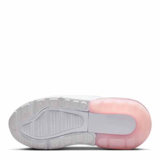 Nike Air Max 270 Little Kids' Shoe Бяло/Розово/Сиво 
