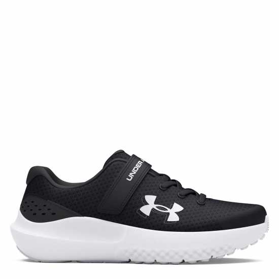 Under Armour Surge 4 Ac Running Shoes Unisex Childrens Черно/Бяло Under Armour Surge 4 Ac Running Shoes Unisex Childrens Черно/Бяло