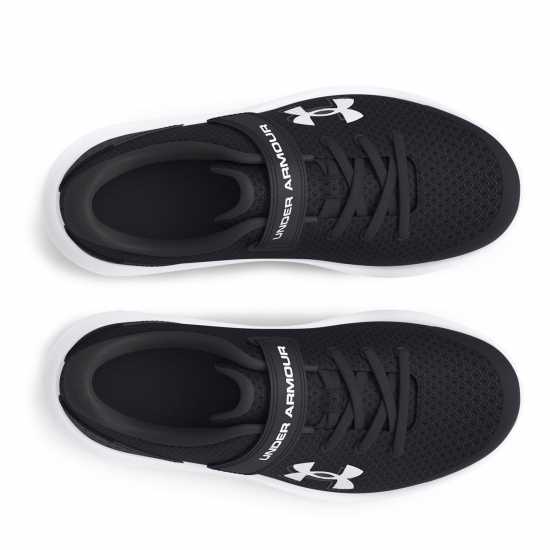 Under Armour Surge 4 Ac Running Shoes Unisex Childrens Черно/Бяло Under Armour Surge 4 Ac Running Shoes Unisex Childrens Черно/Бяло