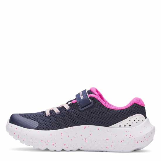 Under Armour Surge 4 Ac Running Shoes Unisex Childrens Морско синьо/Розово Under Armour Surge 4 Ac Running Shoes Unisex Childrens Морско синьо/Розово