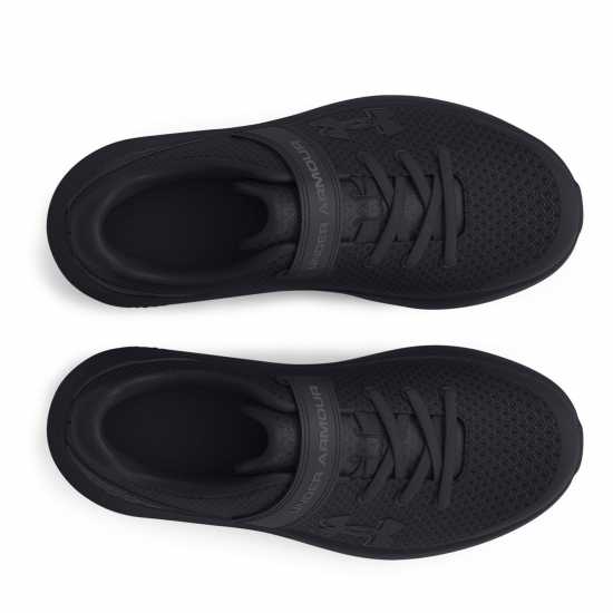 Under Armour Surge 4 Ac Running Shoes Unisex Childrens Черно/Черно 