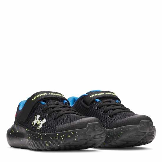 Under Armour Surge 4 Ac Running Shoes Unisex Childrens Черно/Жълто 