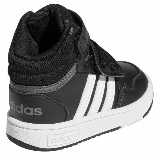 Adidas Hoops Court Infant Boys Trainers Black/White Детски маратонки