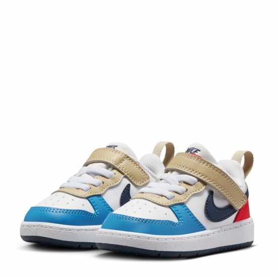 Nike Court Borough Low 2 Baby/toddler Shoe Бяло/Черно/Червено 