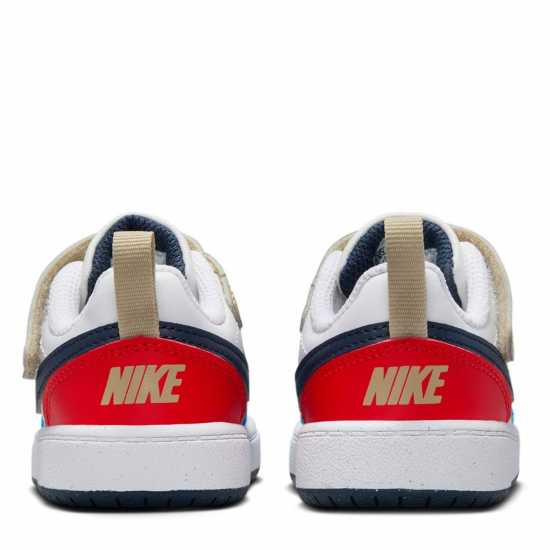Nike Court Borough Low 2 Baby/toddler Shoe Бяло/Черно/Червено 