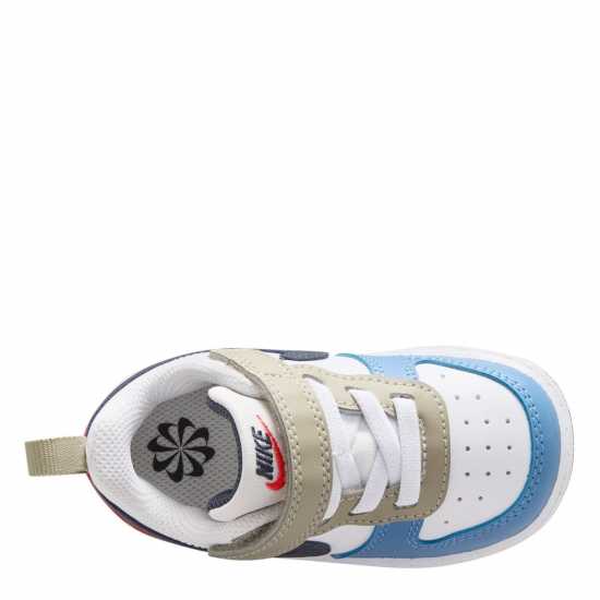 Nike Court Borough Low 2 Baby/toddler Shoe Бяло/Черно/Червено 