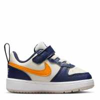 Nike Court Borough Low 2 Baby/toddler Shoe Бял/Кафяв/Оранжев Найк Обувки