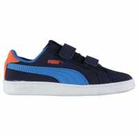 Sale Adidas Hoops High Top Trainers Infant Boys Navy/Blue/Wht Детски маратонки