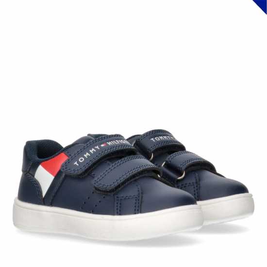 Tommy Hilfiger Tommy Flag Low Velcr In42 Blue 800 Бебешки обувки и маратонки