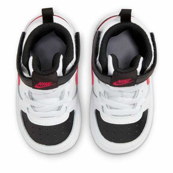 Nike Court Borough Mid 2 Baby/toddler Shoe White/Blk/Red - Детски маратонки