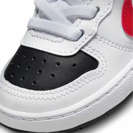 Nike Court Borough Mid 2 Baby/toddler Shoe White/Blk/Red - Детски маратонки