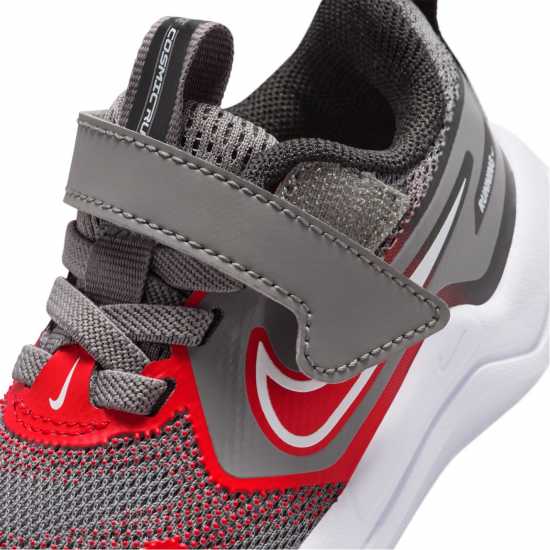 Nike Cosmic Runner Shoes Infants Grey/Red 