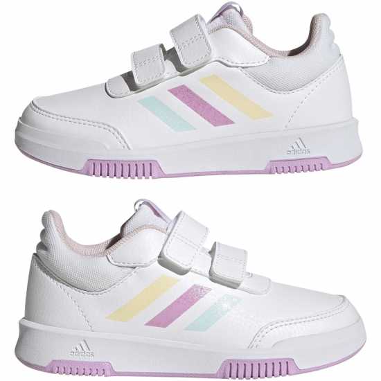 Adidas Маратонки За Момиче Tensaur 3 Child Girls Trainers White/Lilac Детски маратонки