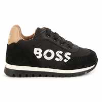 Hugo Boss Boss Boss Logo Trainers In34  Бебешки обувки и маратонки