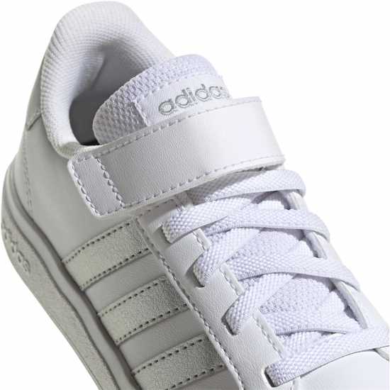 Adidas Маратонки Grand Court Trainers Child Girls White/ Silver Детски маратонки