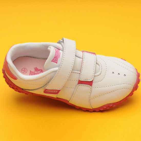 Lonsdale Детски Маратонки Fulham Infants Trainers White/Pink Детски маратонки