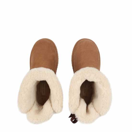 Детски ботуши Jack Wills Bow Snug Кафяво Jack Wills Bow Snug Кафяво Детски ботуши