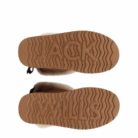 Детски ботуши Jack Wills Bow Snug Кафяво Jack Wills Bow Snug Кафяво Детски ботуши
