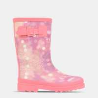Gelert Marble Welly Ch63 Pink 