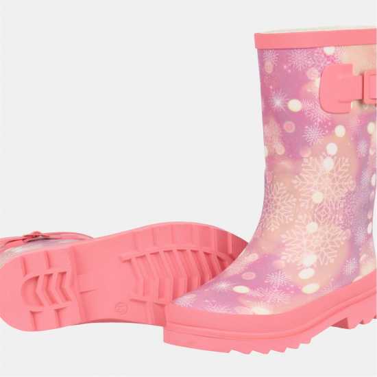 Gelert Marble Welly Ch63 Pink 