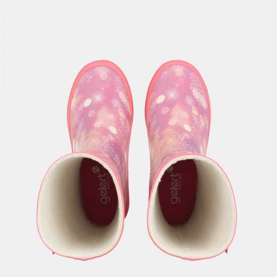 Gelert Marble Welly Ch63 Pink 