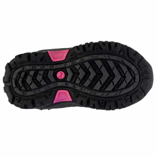 Gelert Туристически Обувки Horizon Mid Waterproof Infants Walking Boots Charcoal/Pink Детски апрески