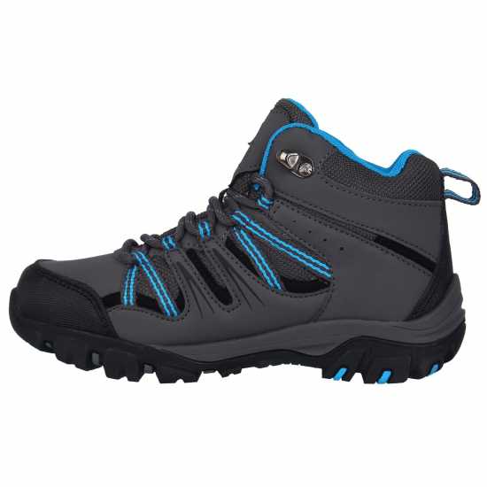 Gelert Детски Туристически Обувки Horizon Mid Waterproof Childrens Walking Boots Charcoal/Blue Детски туристически обувки