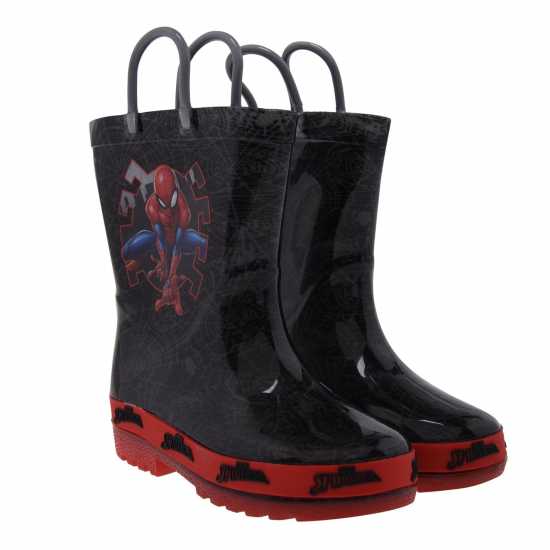 Детски ботуши Character Light Up Wellingtons Unisex Infants Spiderman Character Light Up Wellingtons Unisex Infants Spiderman Детски ботуши