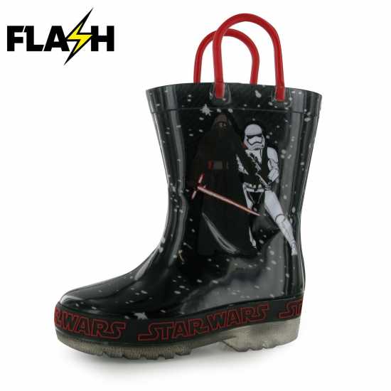 Character Light Up Wellingtons Unisex Infants Звездни войни Детски гумени ботуши