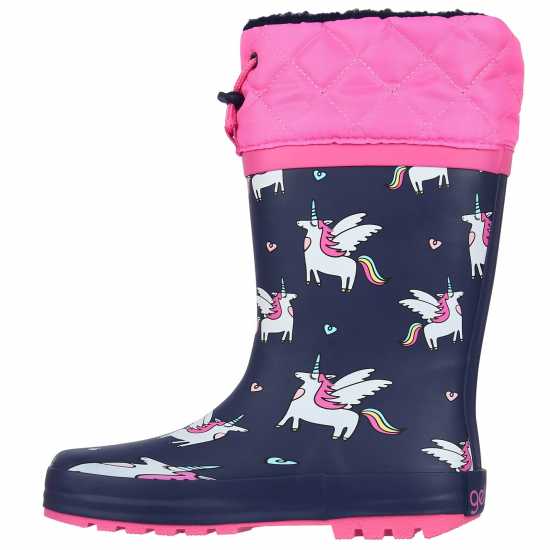 Детски гумени ботуши Gelert Cuff Welly Boot Kids Еднорог Gelert Cuff Welly Boot Kids Еднорог Детски гумени ботуши