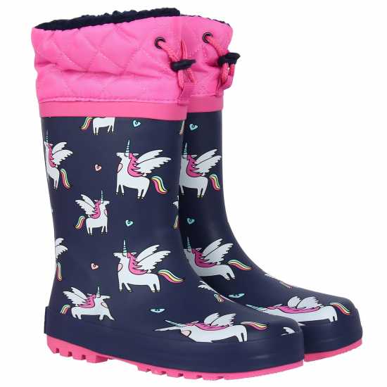 Детски гумени ботуши Gelert Cuff Welly Boot Kids Еднорог Gelert Cuff Welly Boot Kids Еднорог Детски гумени ботуши