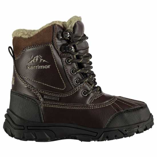 Детски апрески Karrimor Детски Ботуши За Сняг Casual Childrens Snow Boots Brown Karrimor Детски Ботуши За Сняг Casual Childrens Snow Boots Brown Детски апрески